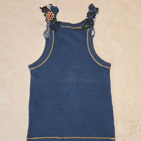 Replay vintage tank top with embroidered details blue, size XS - Picture 2 of 13